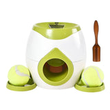 Interactive Dog Tennis Feeder & Treat Reward Toy – Green