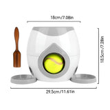 Grey Interactive Dog Tennis Feeder & Treat Reward Toy