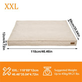 2XL Waterproof Dog Bed with Washable Cover – Khaki