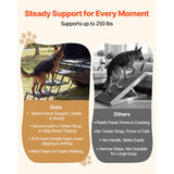 Foldable Dog Stairs for Cars – 4 Steps, 113kg Capacity