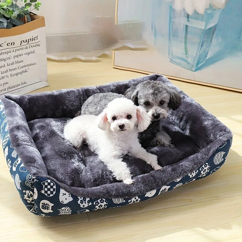 XXL Blue Pet Bed – Sofa Mat for Cats & Dogs