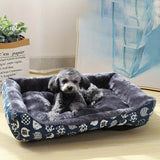 XXL Blue Pet Bed – Sofa Mat for Cats & Dogs