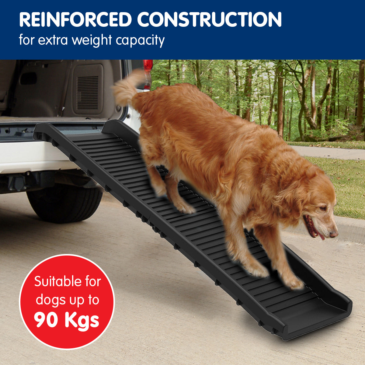 Furtastic Heavy-Duty Dog Car Ramp – 90kg Capacity