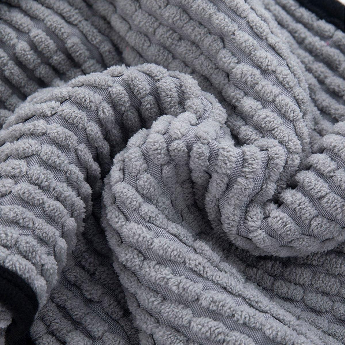 Quick Drying Coffee Dog Bath Towel with Hand Pockets