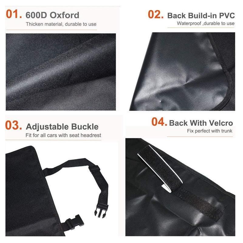 Pet Dog Car Boot Cargo Liner Cover Mat Waterproof Protector Cat Suv Ute Black - L SUV - 185cm x 105cm x 35cm