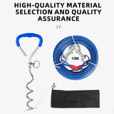 10m Dog Tie-Out Stake & Cable – Small to Medium Dogs