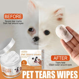 Dog and Cat Eye Wipes – 60 Pre-Moistened Pads