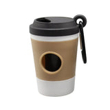 Black Dog Poop Bag Dispenser – Coffee Cup Design