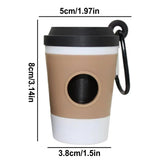 Black Dog Poop Bag Dispenser – Coffee Cup Design