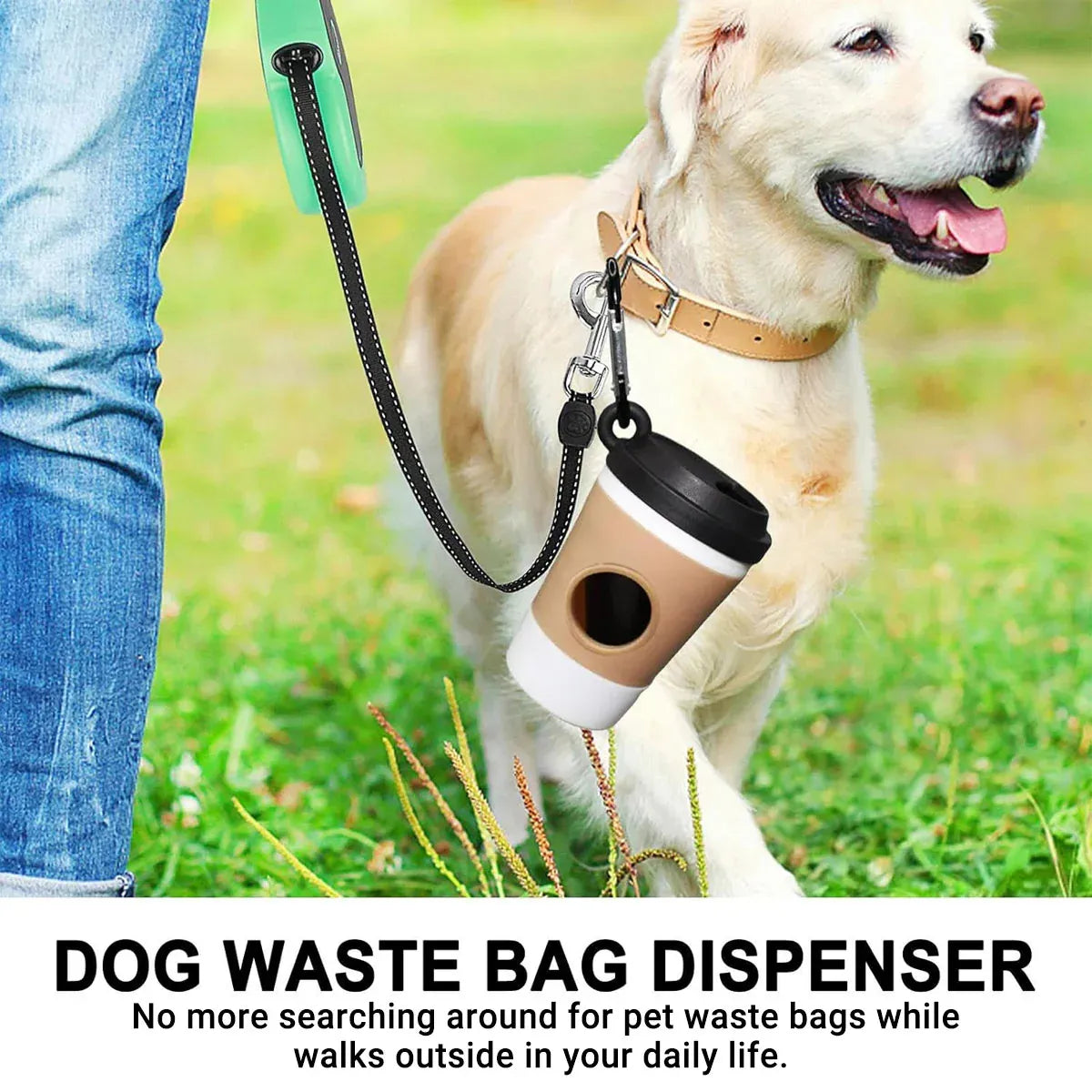 Portable Dog Poop Bag Dispenser – Coffee Cup Design