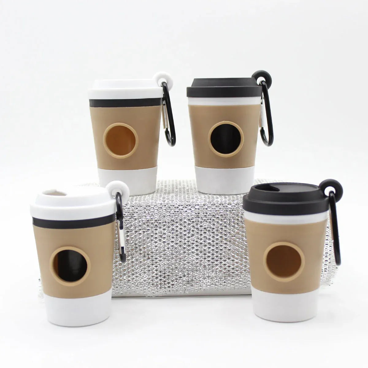 Portable Dog Poop Bag Dispenser – Coffee Cup Design