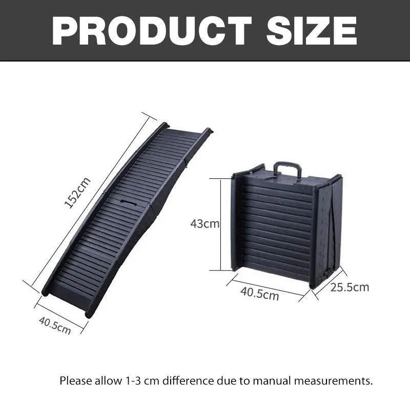 Foldable Dog Ramp for Cars – Portable, 75kg Capacity