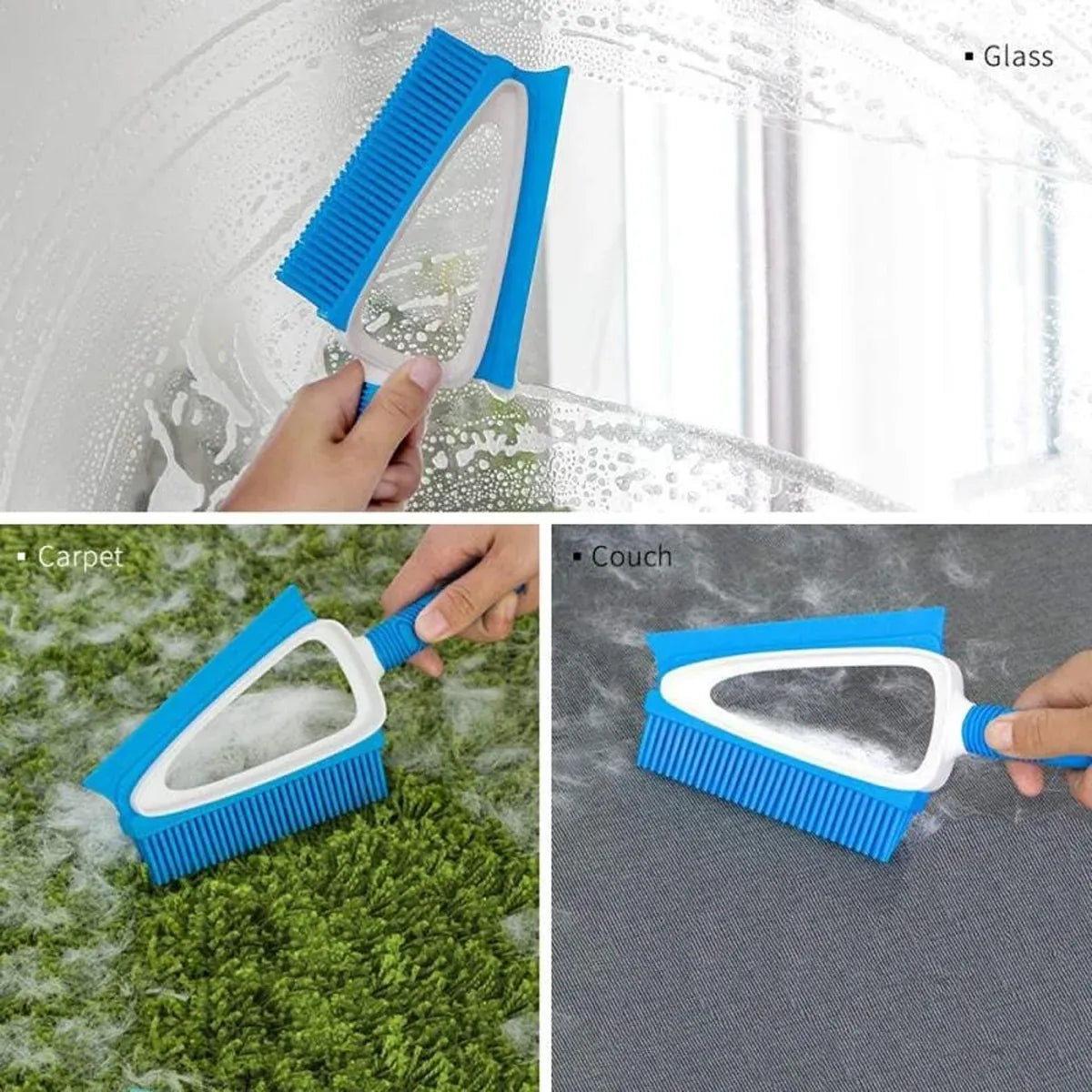 Multifunctional Pet Cleaning Hair Brush for Dogs Cats Removes Shedding Grooming - Coffee