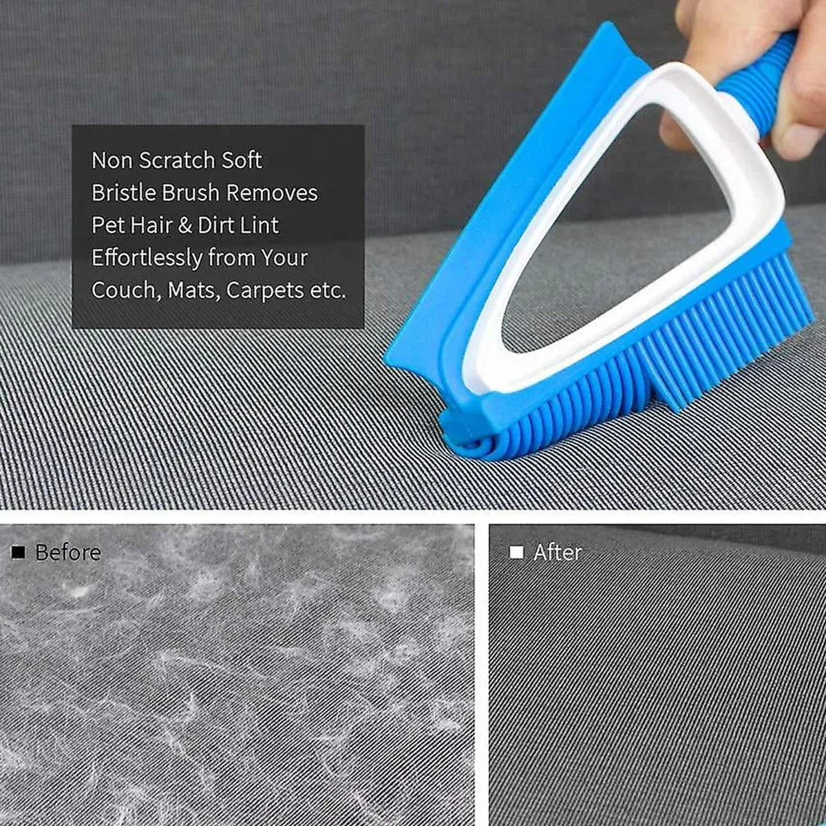 Multifunctional Pet Cleaning Hair Brush for Dogs Cats Removes Shedding Grooming - Coffee
