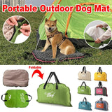 Blue Portable Dog Travel Mat – Foldable Design