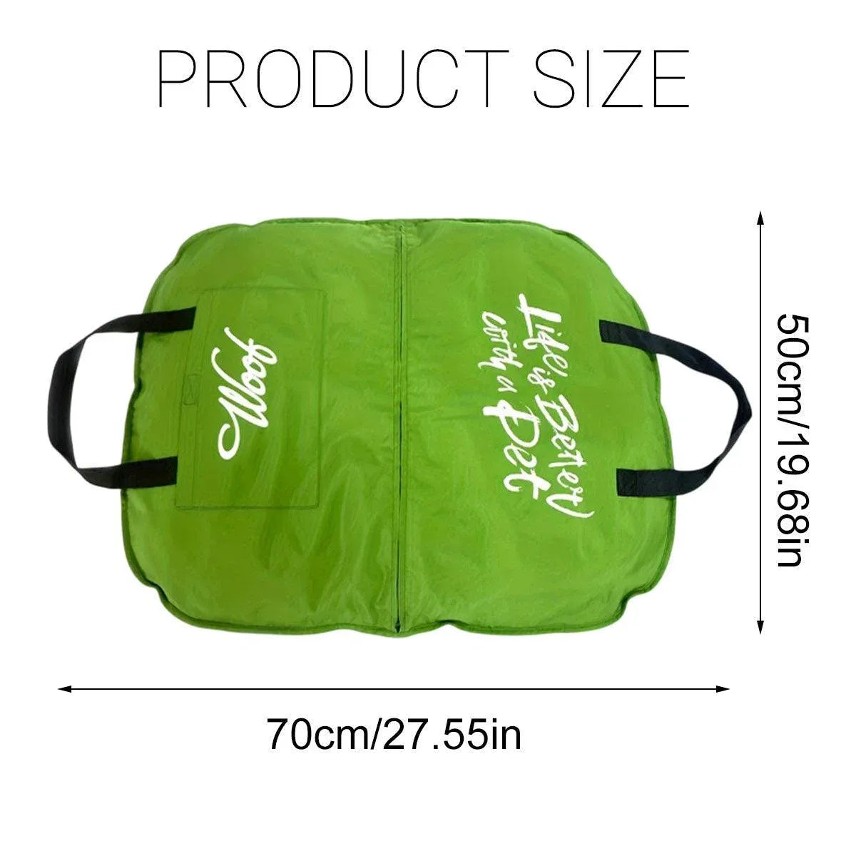 Blue Portable Dog Travel Mat – Foldable Design