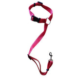 Dog Pet Safety Seat Belt Clip For Car Vehicle Seatbelt Adjustable Harness Lead - Red