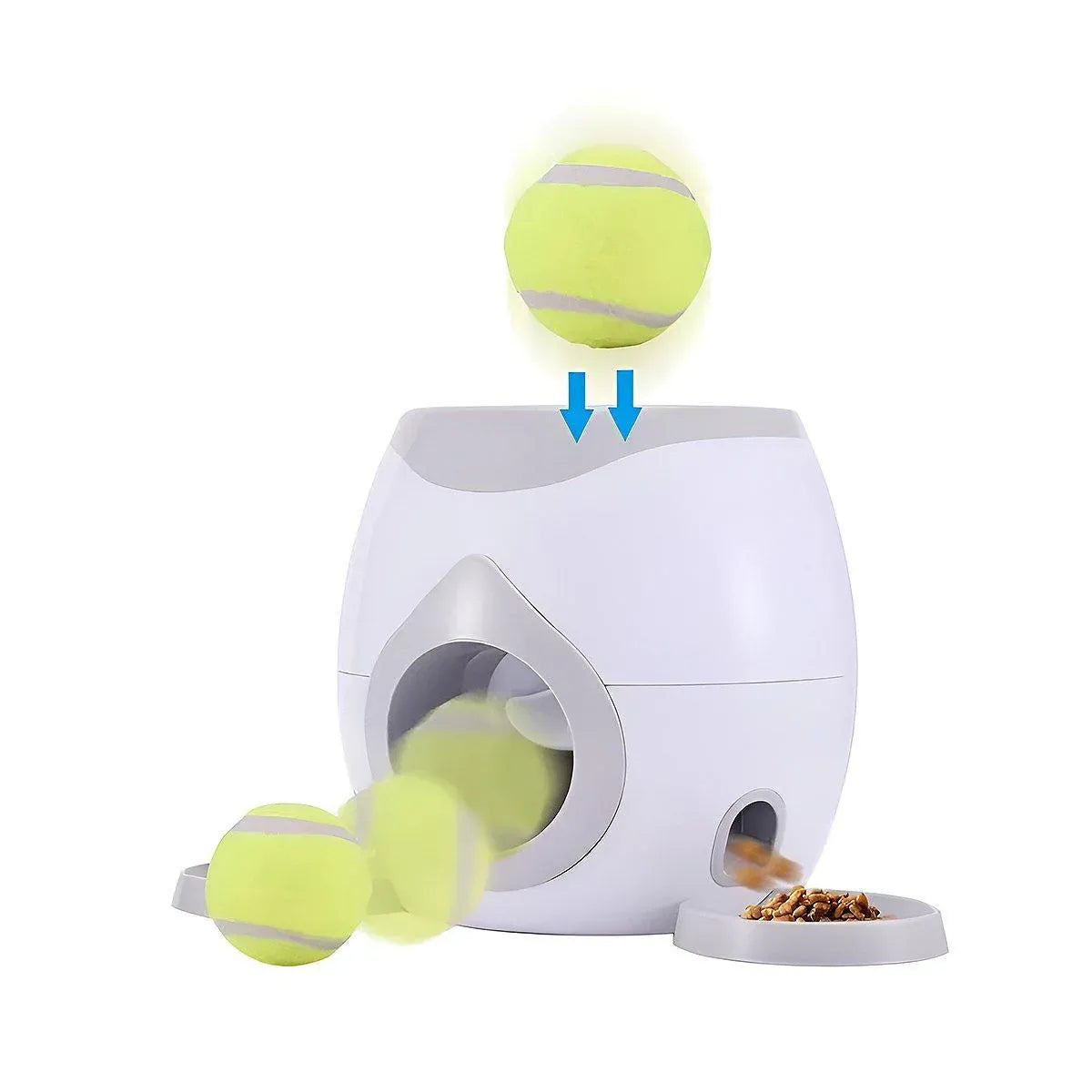 Interactive Dog Tennis Feeder & Treat Reward Toy – Green