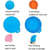 Yellow 1/2/3X Silicone Pet Food Can Cover Reusable Lid for Pet Food Storage - 1 PC