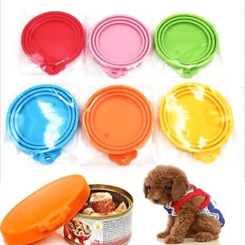 Yellow 1/2/3X Silicone Pet Food Can Cover Reusable Lid for Pet Food Storage - 1 PC