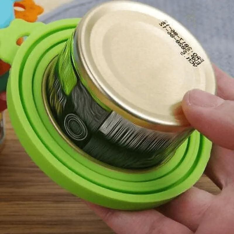 Yellow 1/2/3X Silicone Pet Food Can Cover Reusable Lid for Pet Food Storage - 1 PC