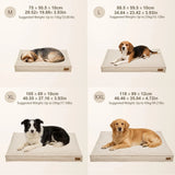 2XL Waterproof Dog Bed with Washable Cover – Khaki