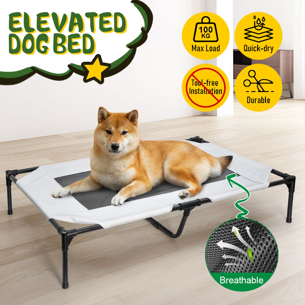 Large Elevated Dog Bed – Breathable, 100kg Capacity